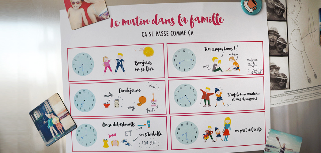 Fiche routine du matin et routine du soir pour enfant – Ma Petite  Organisation