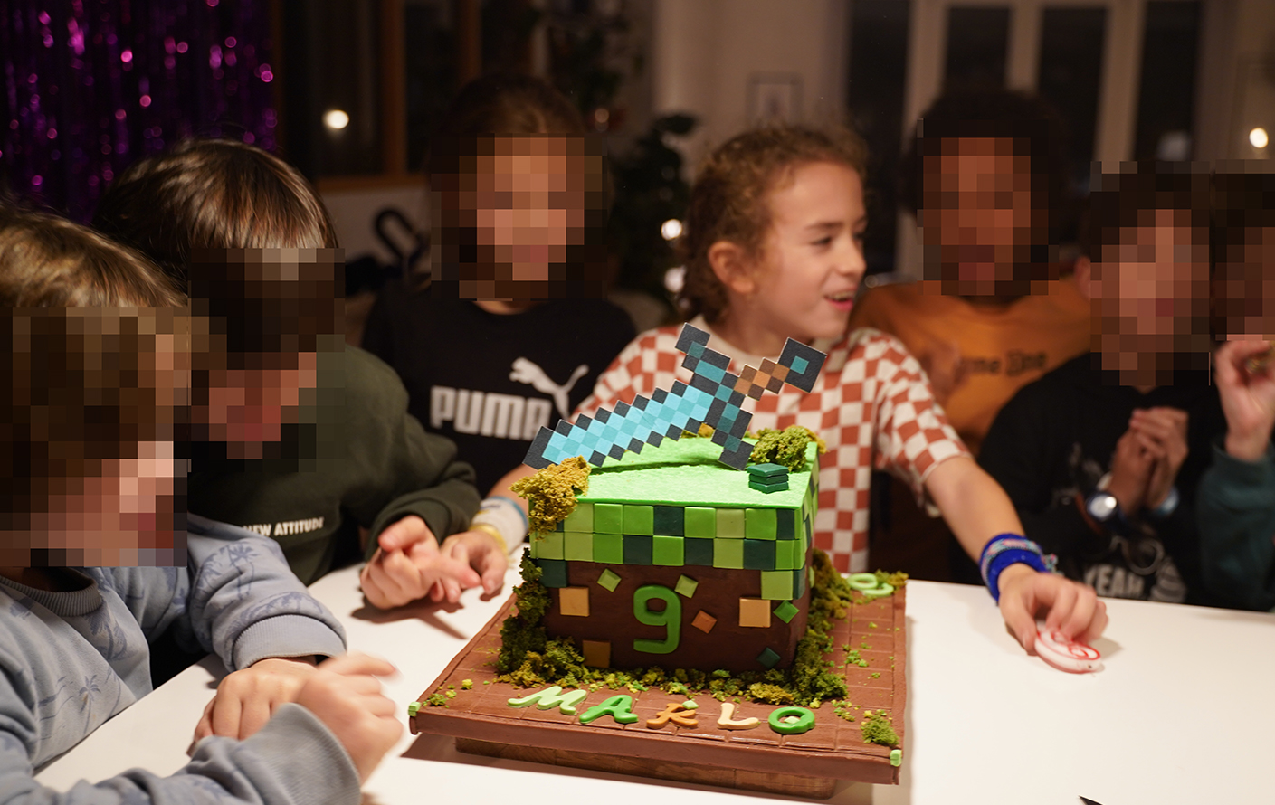Le gâteau minecraft